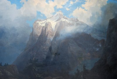 Mount Brewer vanuit Kings River Canyon, Californië door Albert Bierstadt